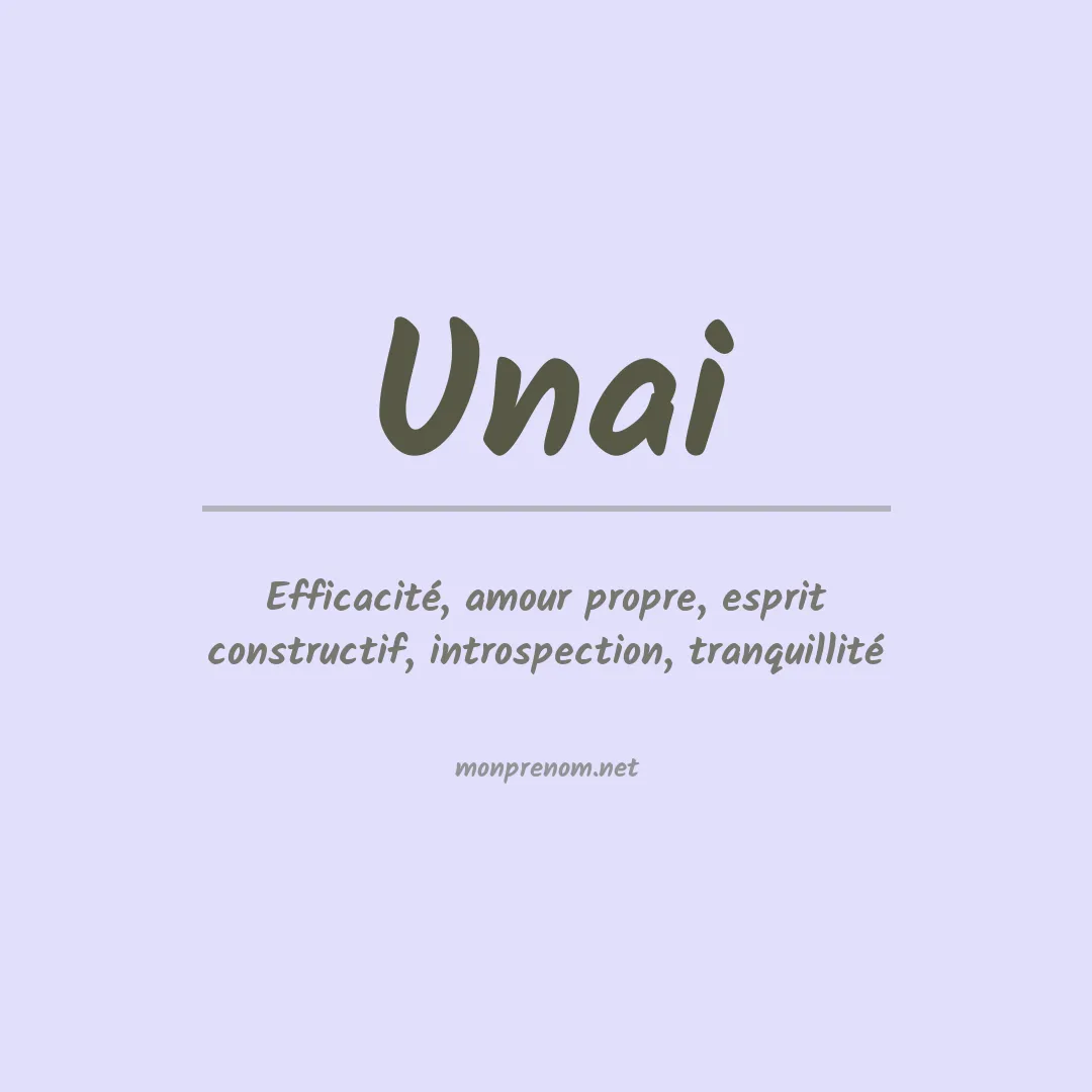 Prénom Unai