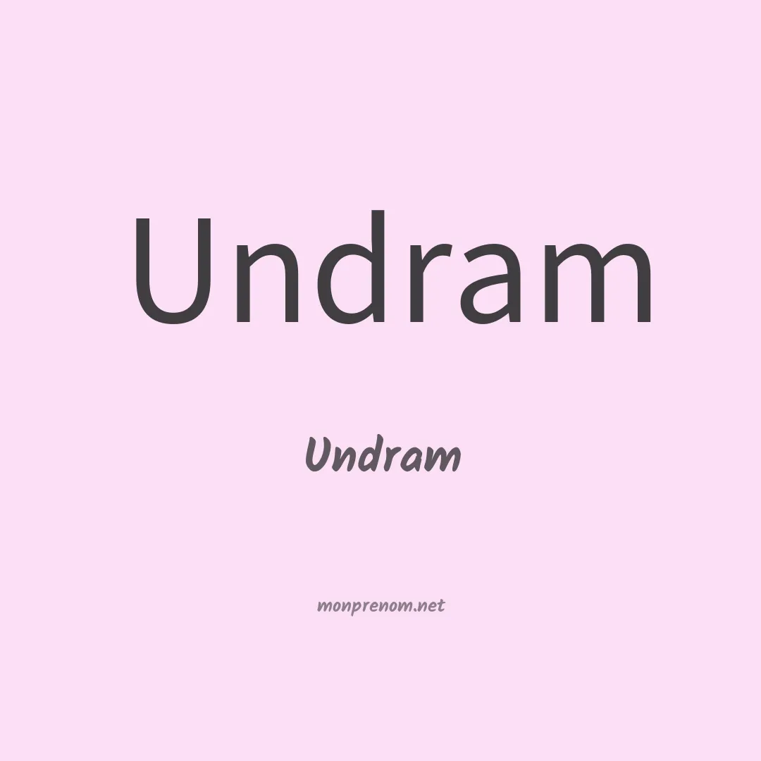 Undram en chinois