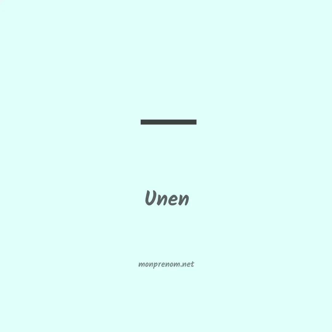 Unen en chinois
