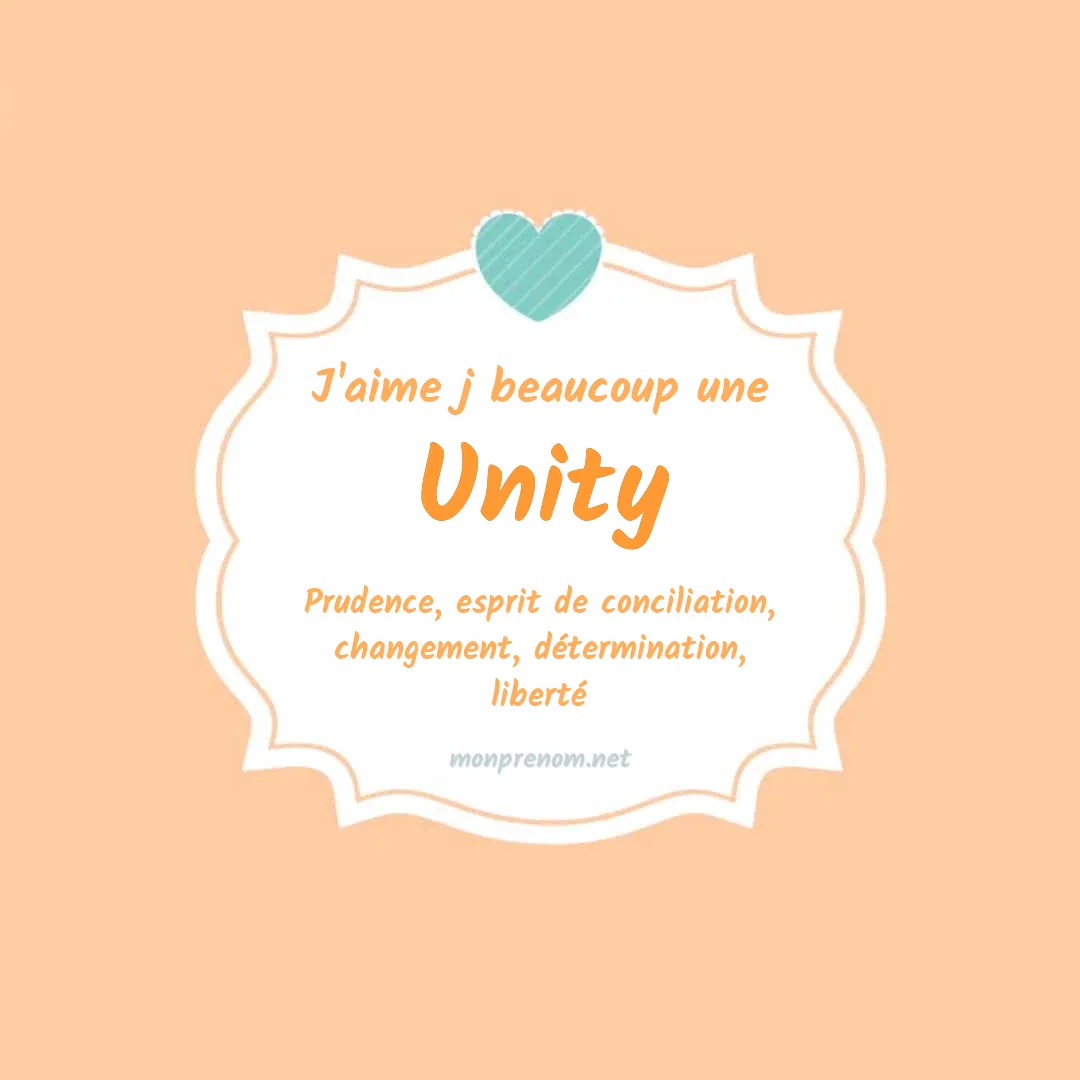 J'aime beaucoup Unity
