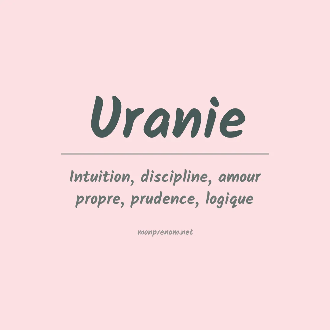 Prénom Uranie