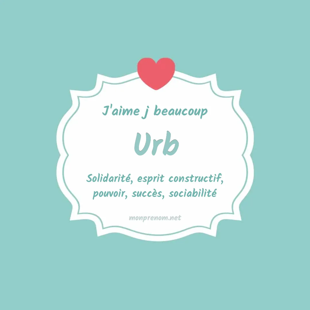 J'aime beaucoup Urb