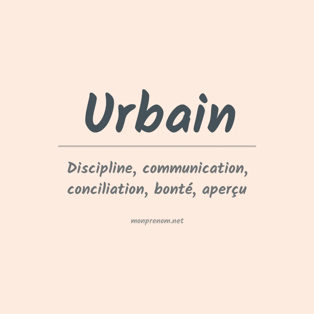 Prénom Urbain