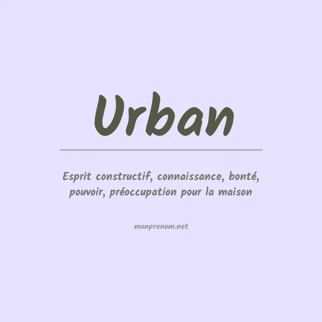 Prénom Urban