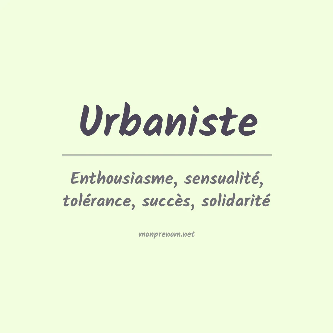Prénom Urbaniste