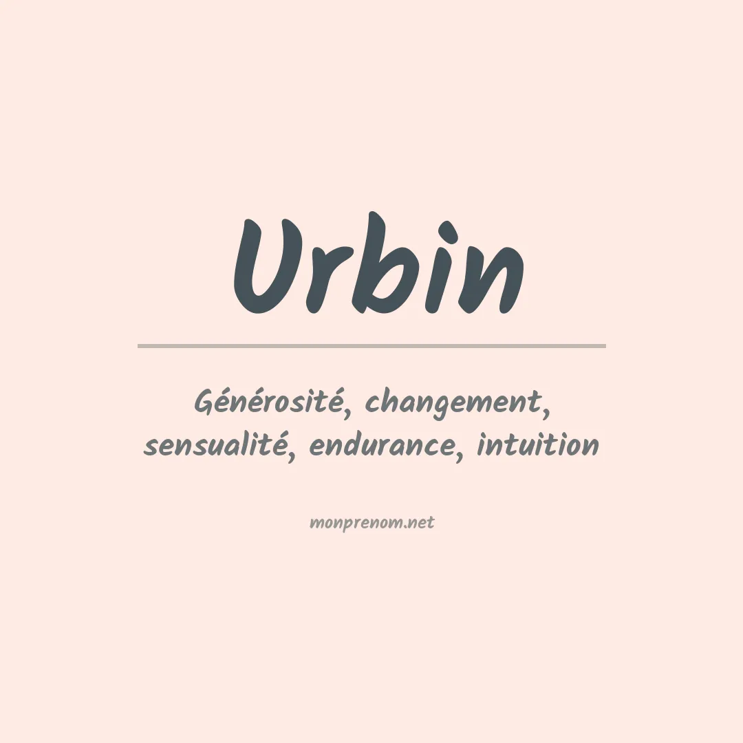 Prénom Urbin