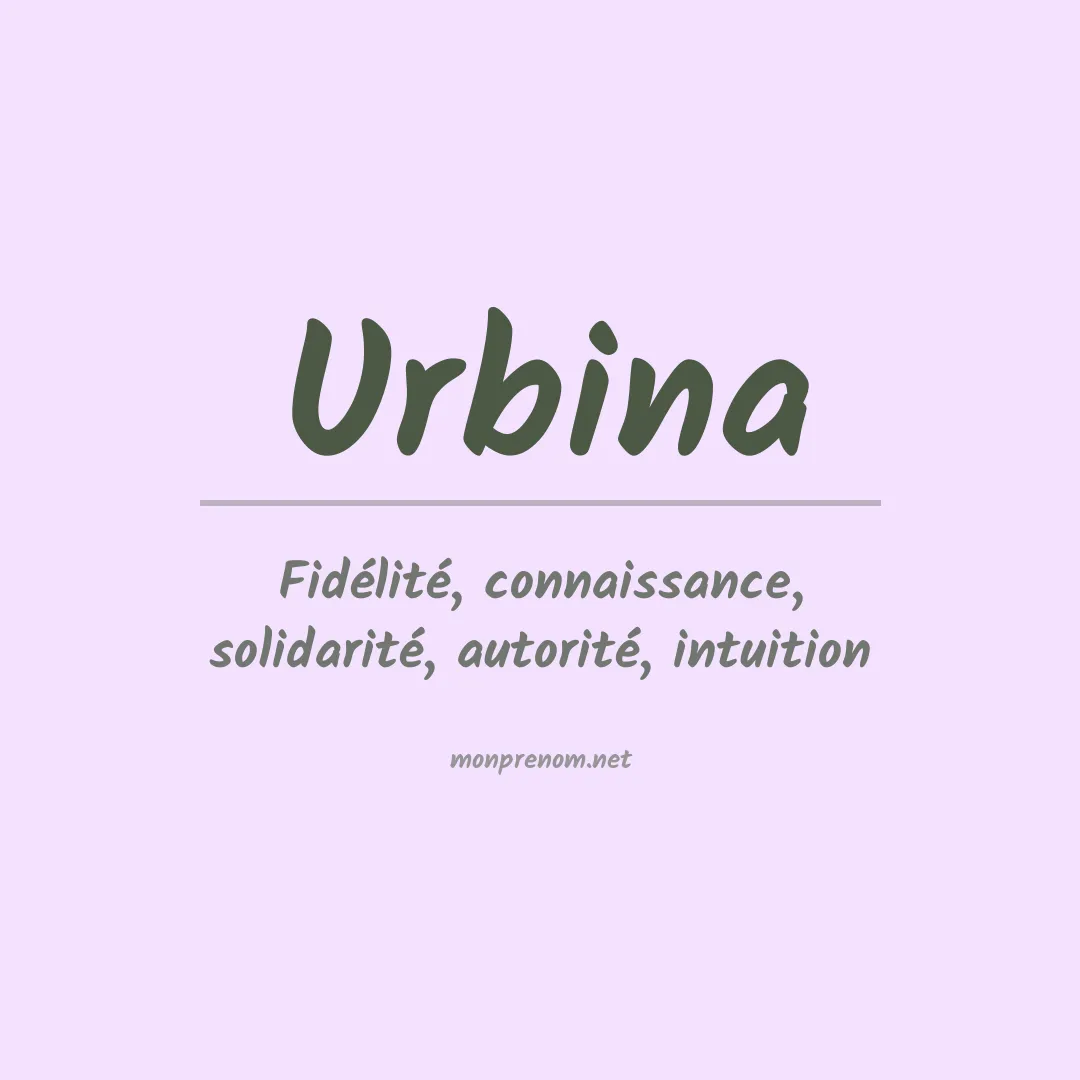 Prénom Urbina