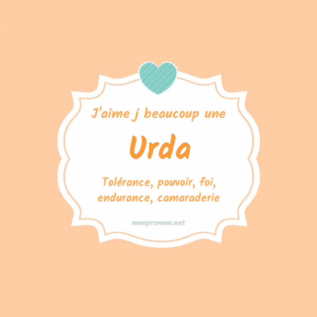 J'aime beaucoup Urda