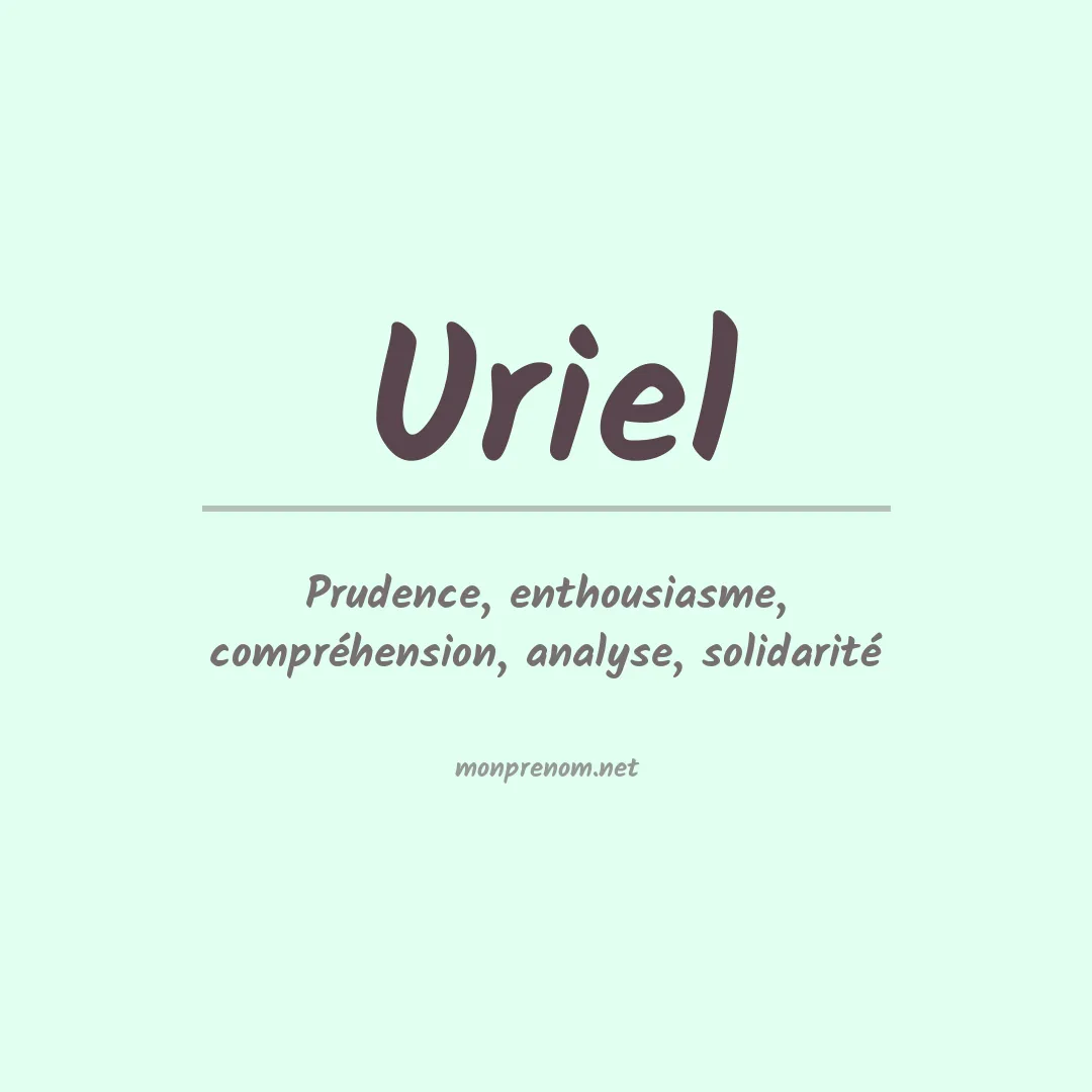 Prénom Uriel