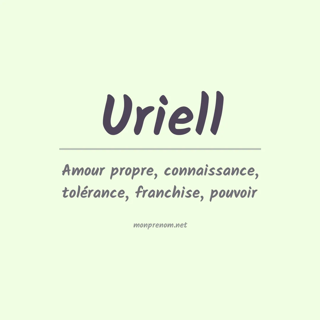 Prénom Uriell