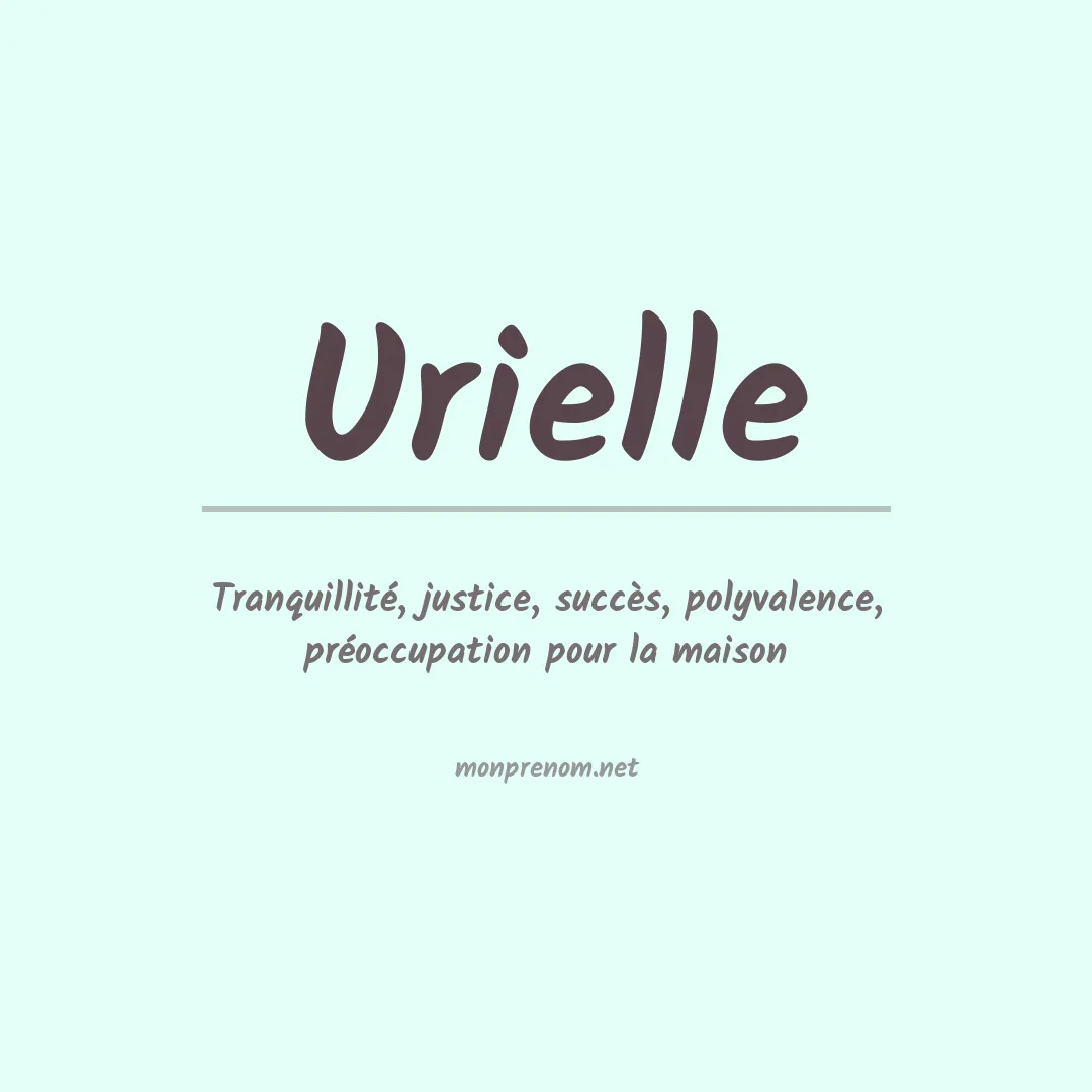 Prénom Urielle
