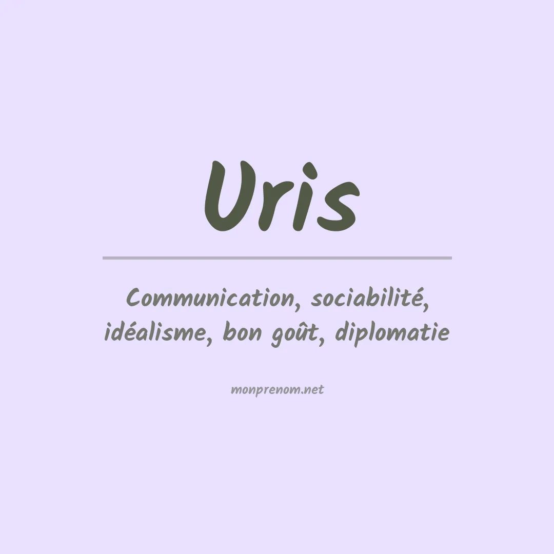 Signification du prénom Uris
