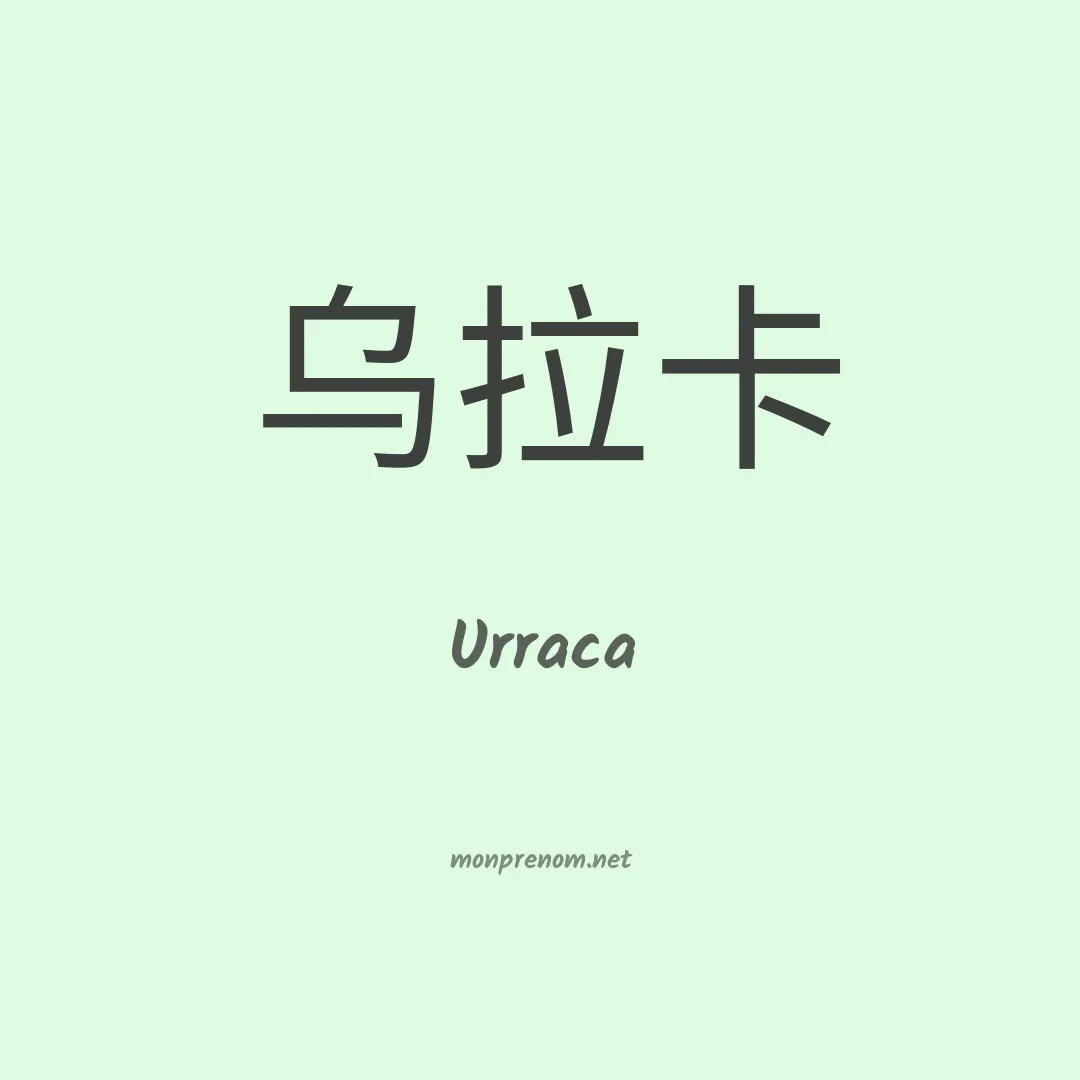Urraca en chinois