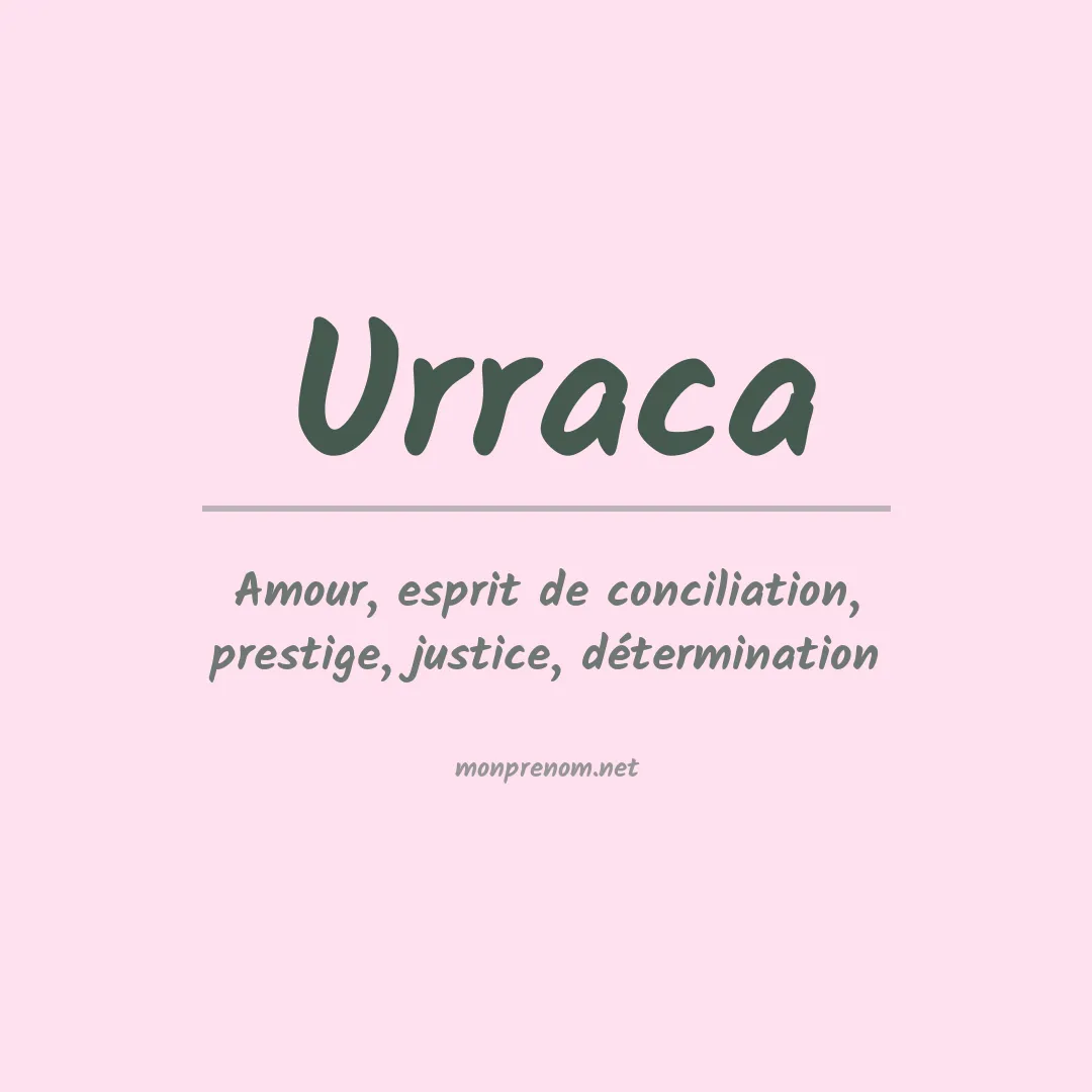 Signification du prénom Urraca