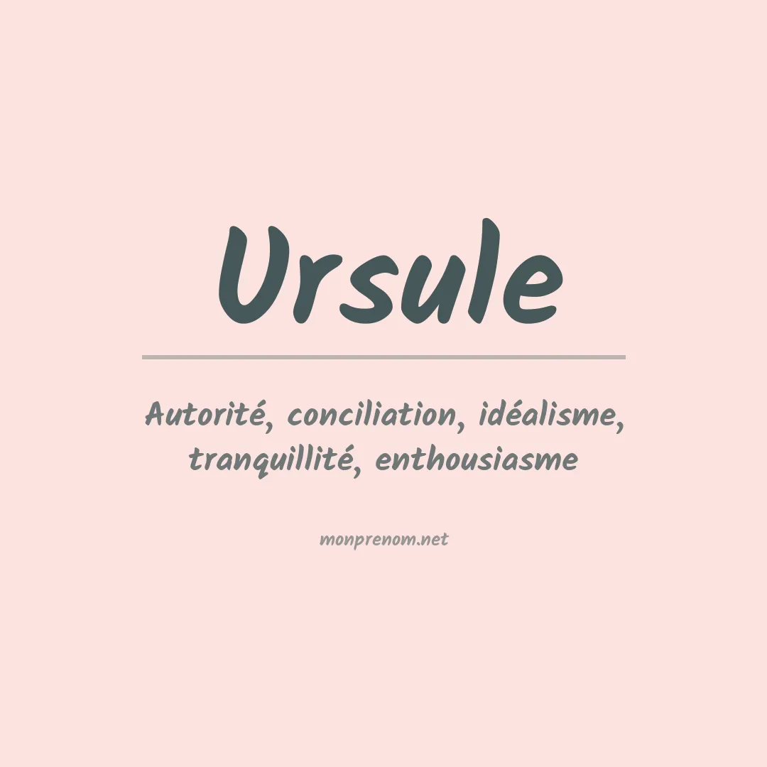 Prénom Ursule