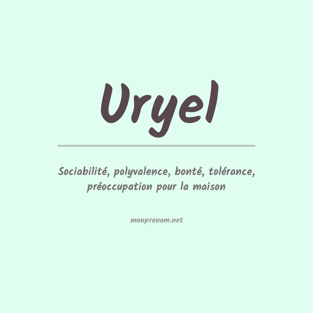 Signification du prénom Uryel