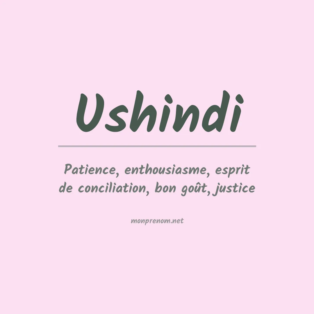 Signification du prénom Ushindi