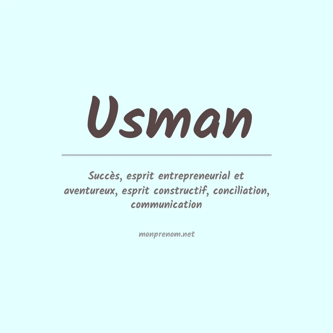 Prénom Usman