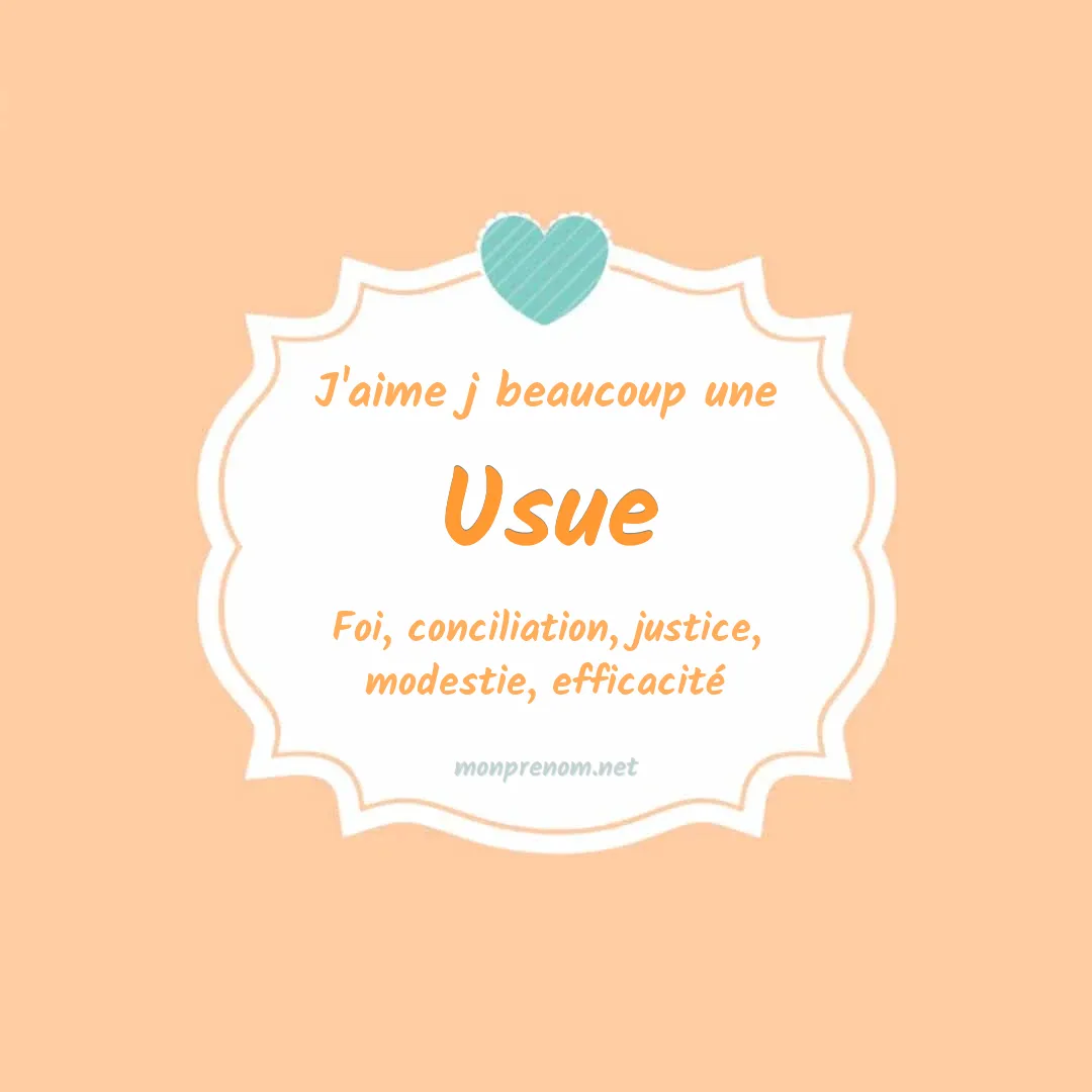 J'aime beaucoup Usue