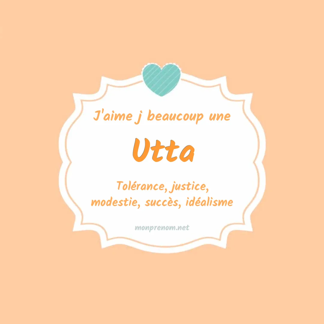 J'aime beaucoup Utta