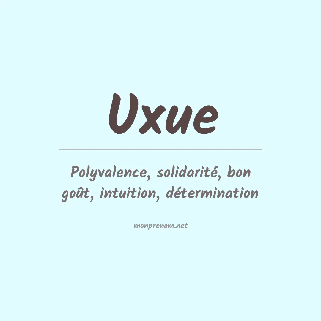 Prénom Uxue