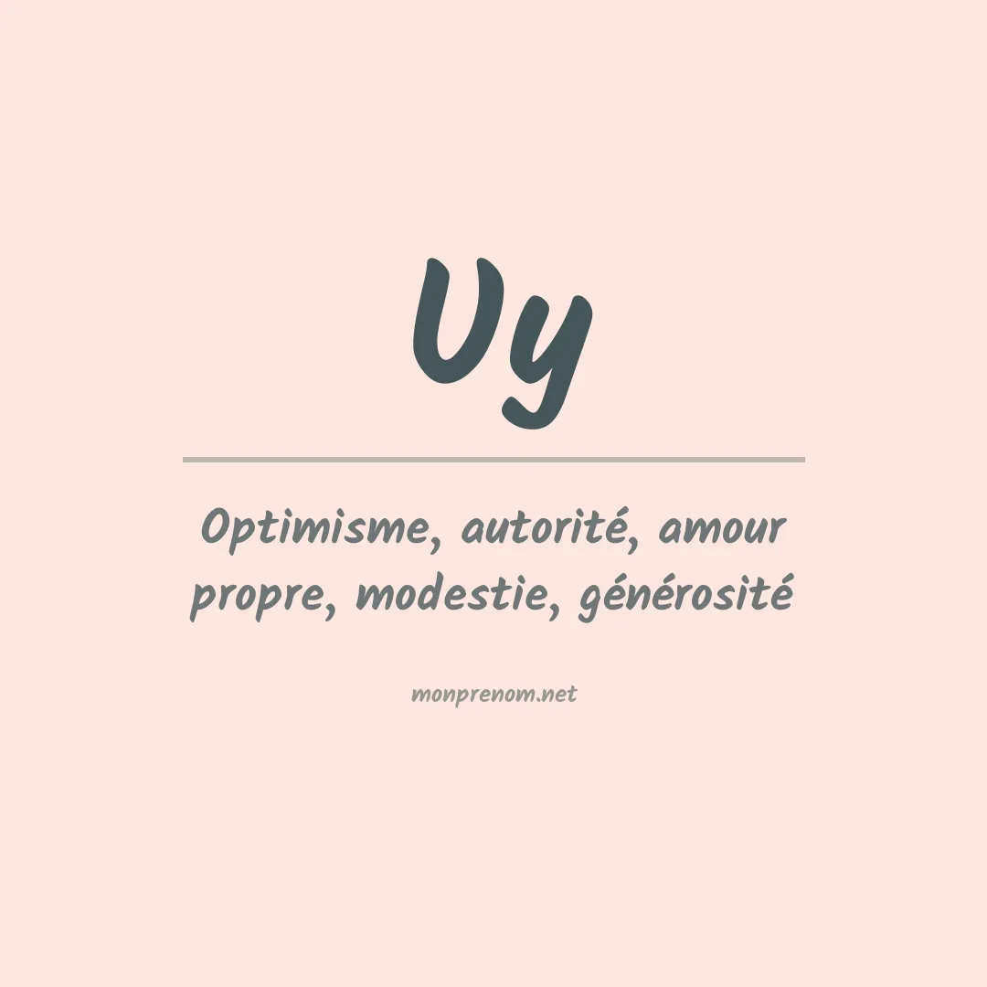 Prénom Uy