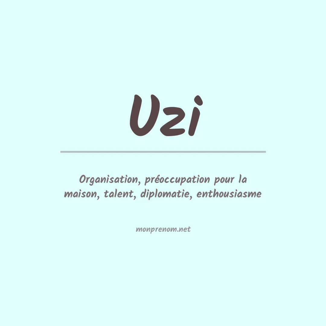 Prénom Uzi