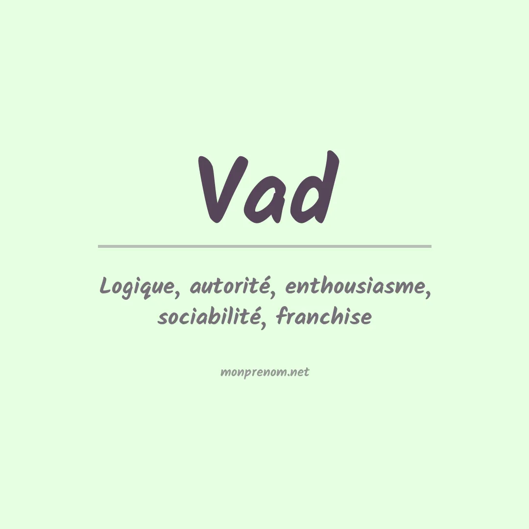 Signification du prénom Vad