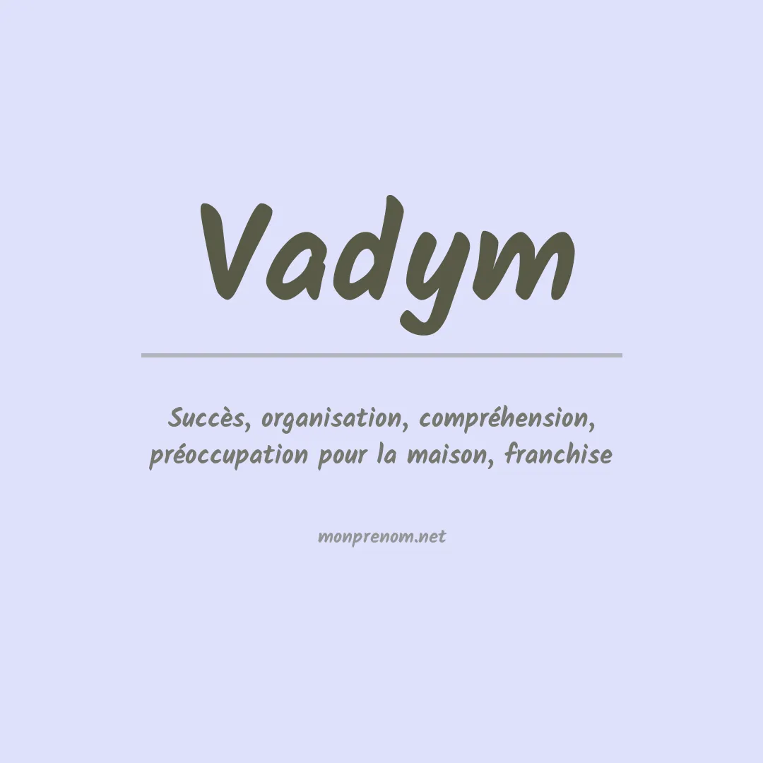 Prénom Vadym