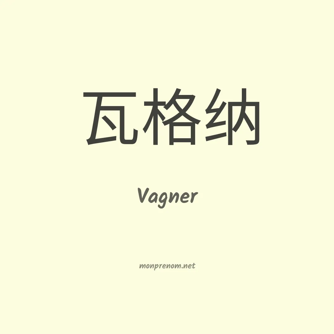 Vagner en chinois