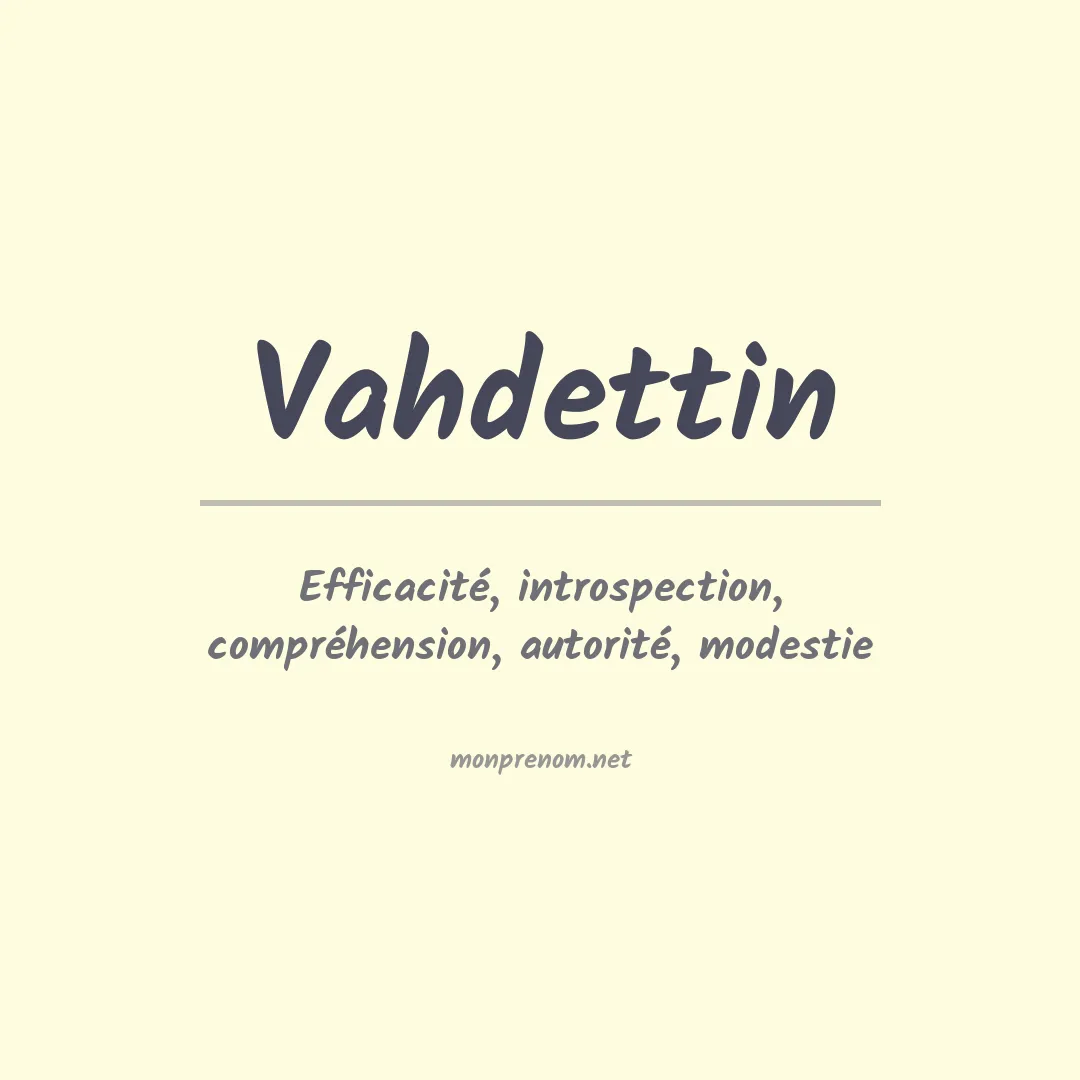 Prénom Vahdettin