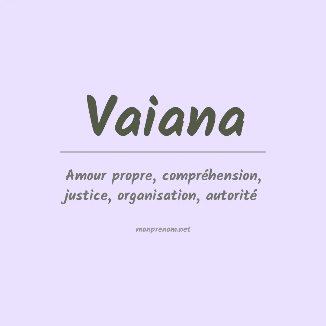 Prénom Vaiana