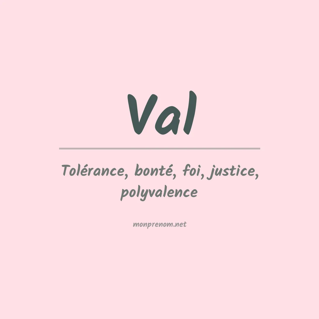 Prénom Val
