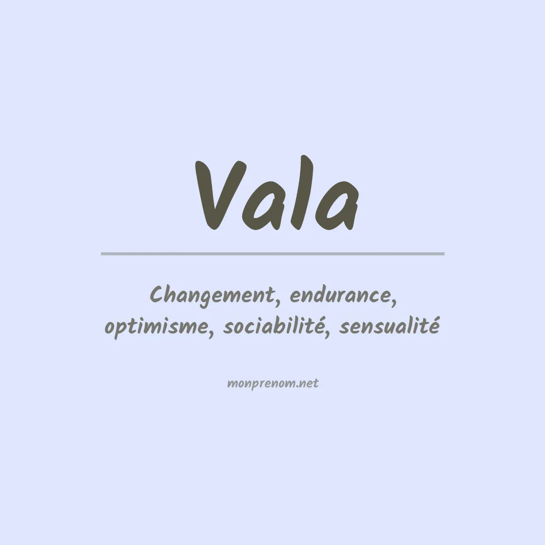 Prénom Vala
