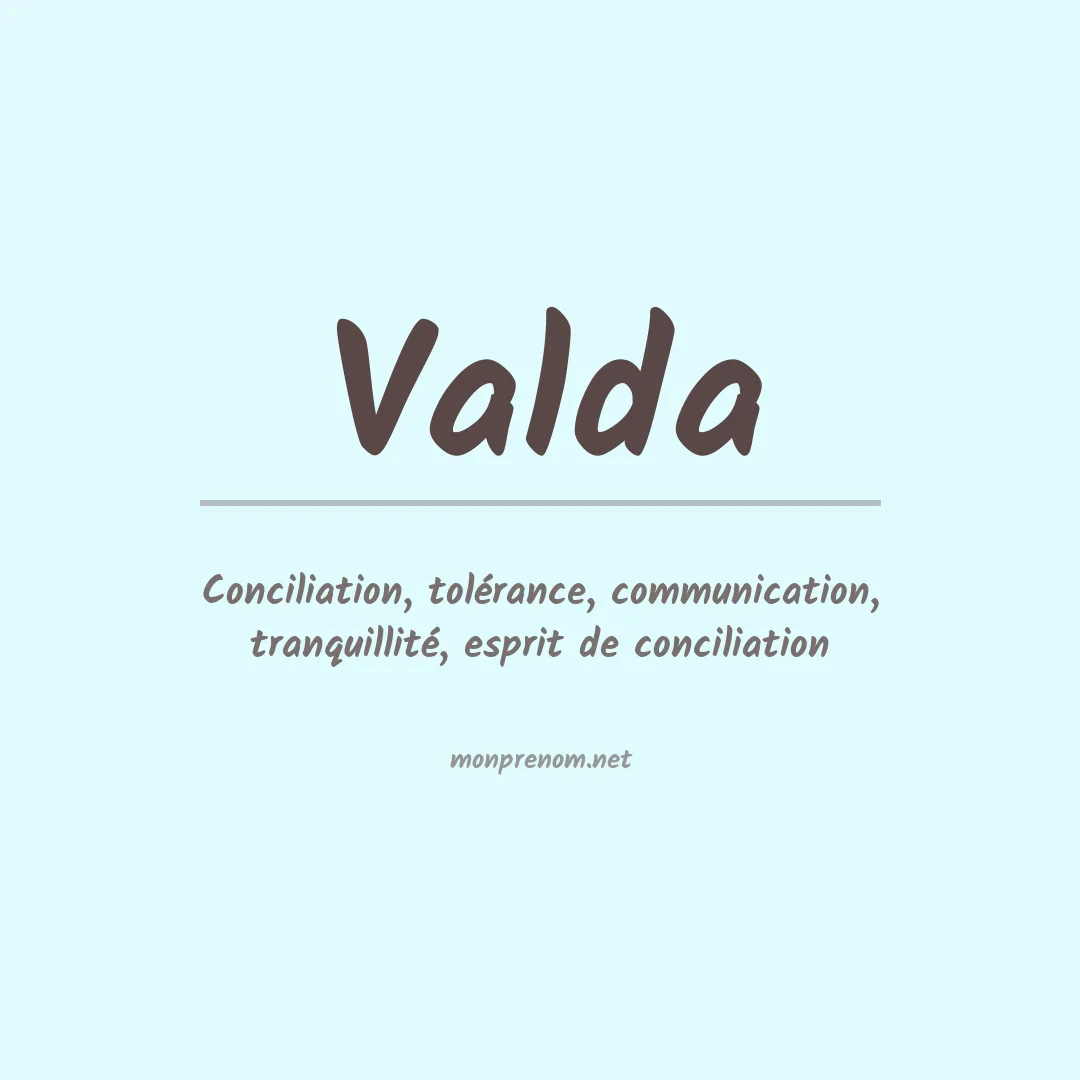 Signification du prénom Valda
