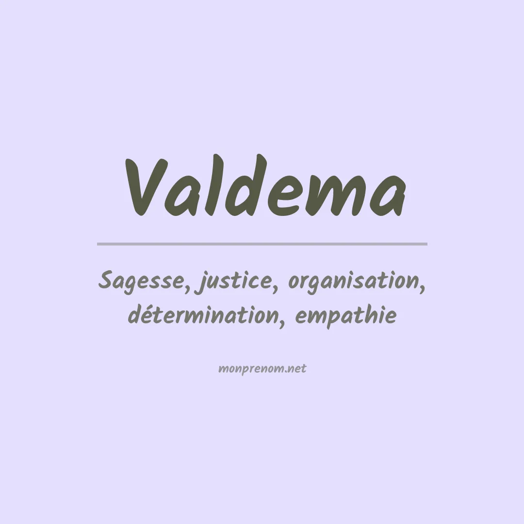 Signification du prénom Valdema