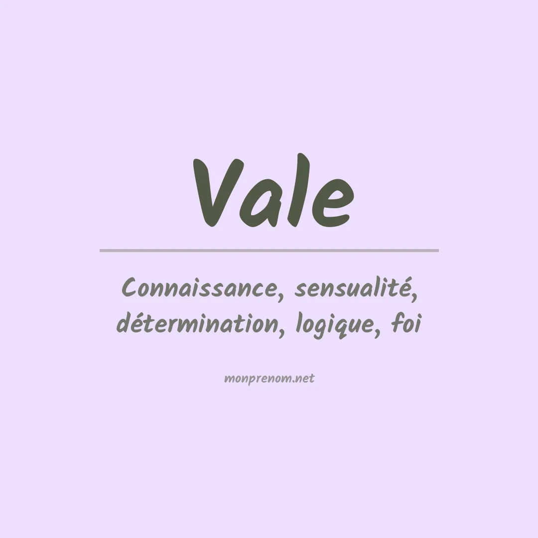 Prénom Vale