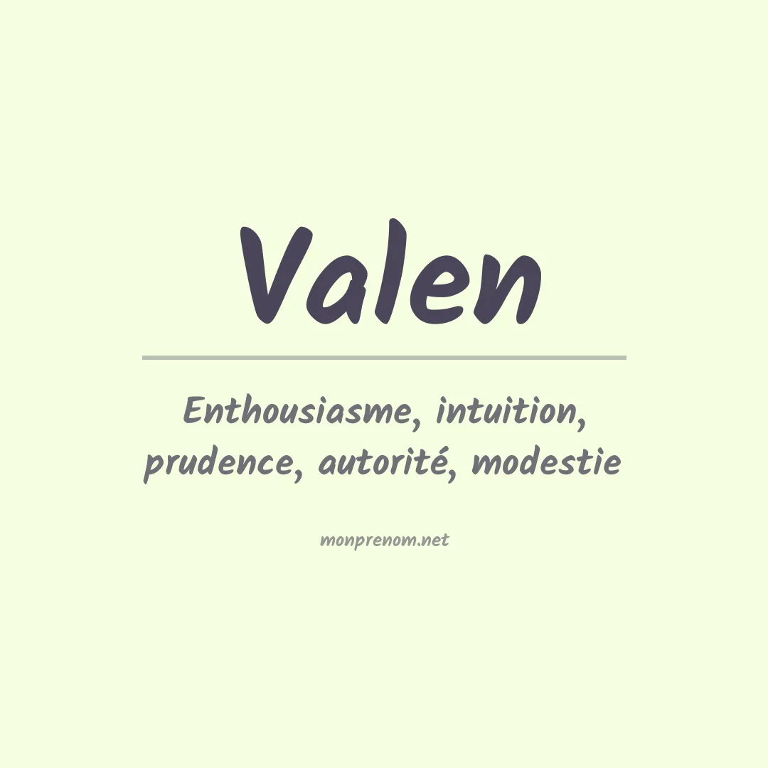 Prénom Valen