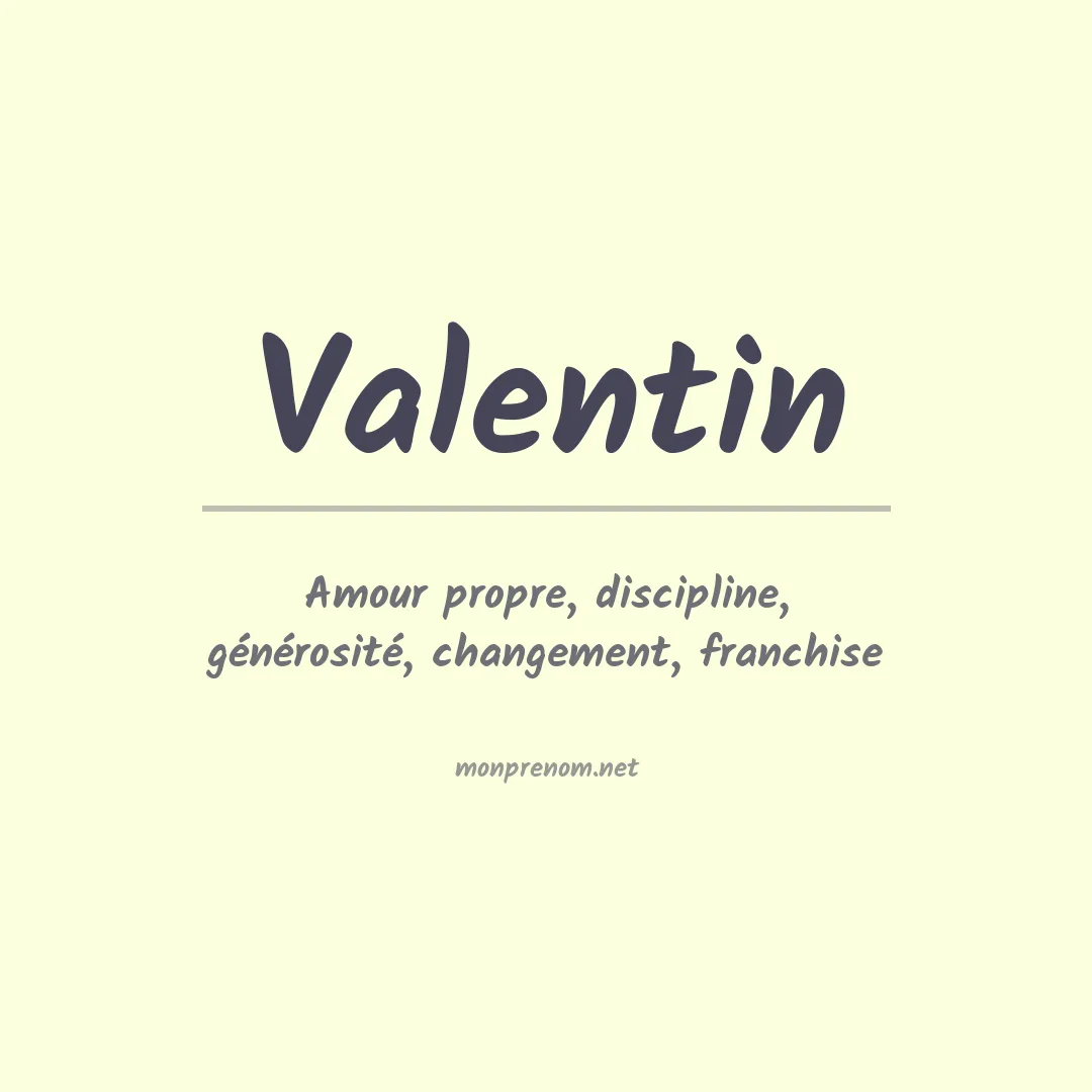 Prénom Valentin