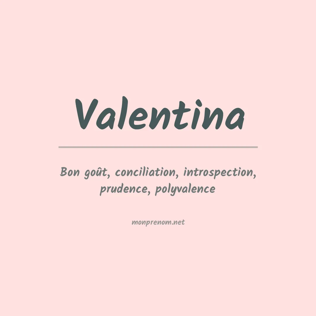 Prénom Valentina