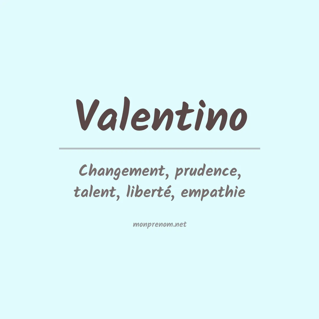 Prénom Valentino