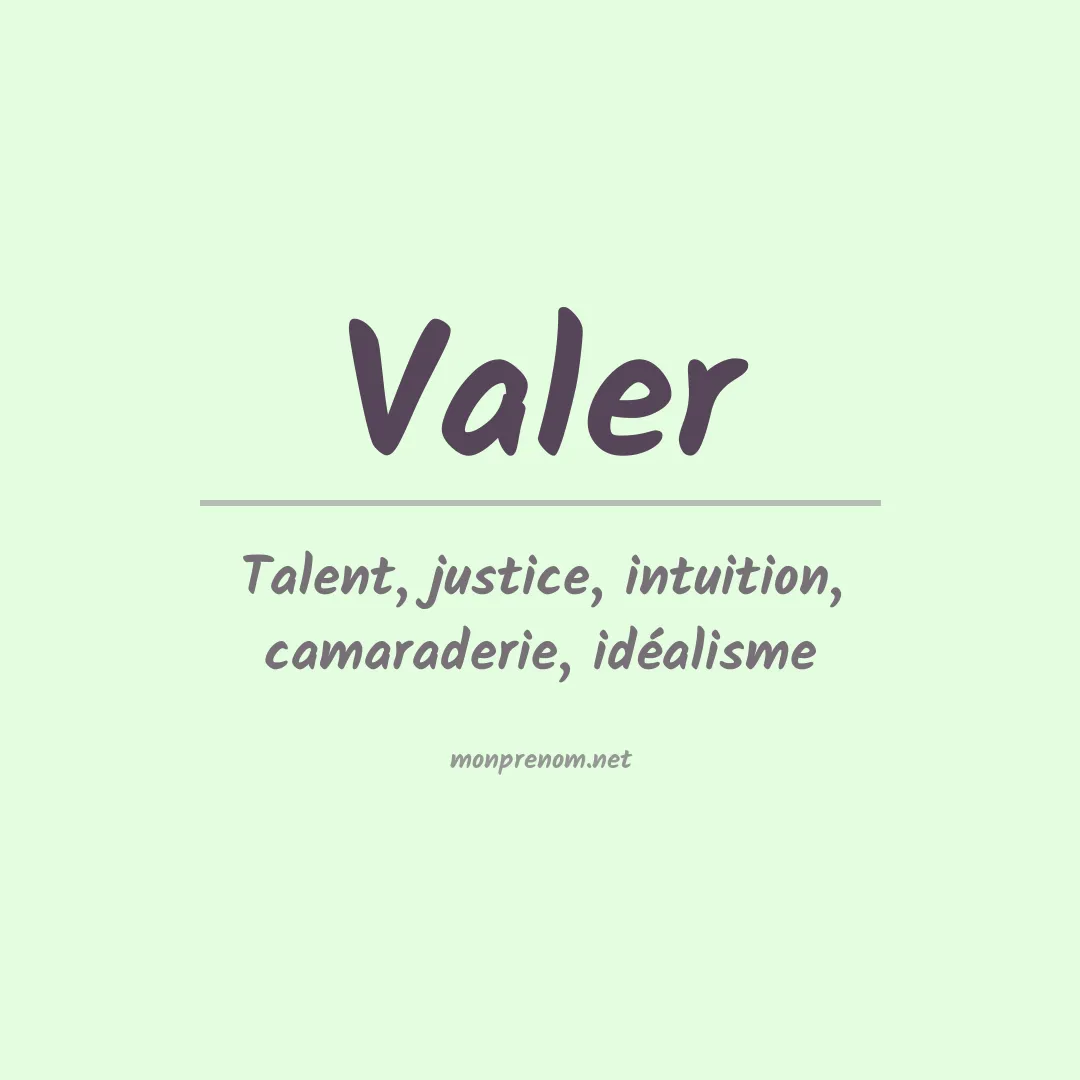 Prénom Valer