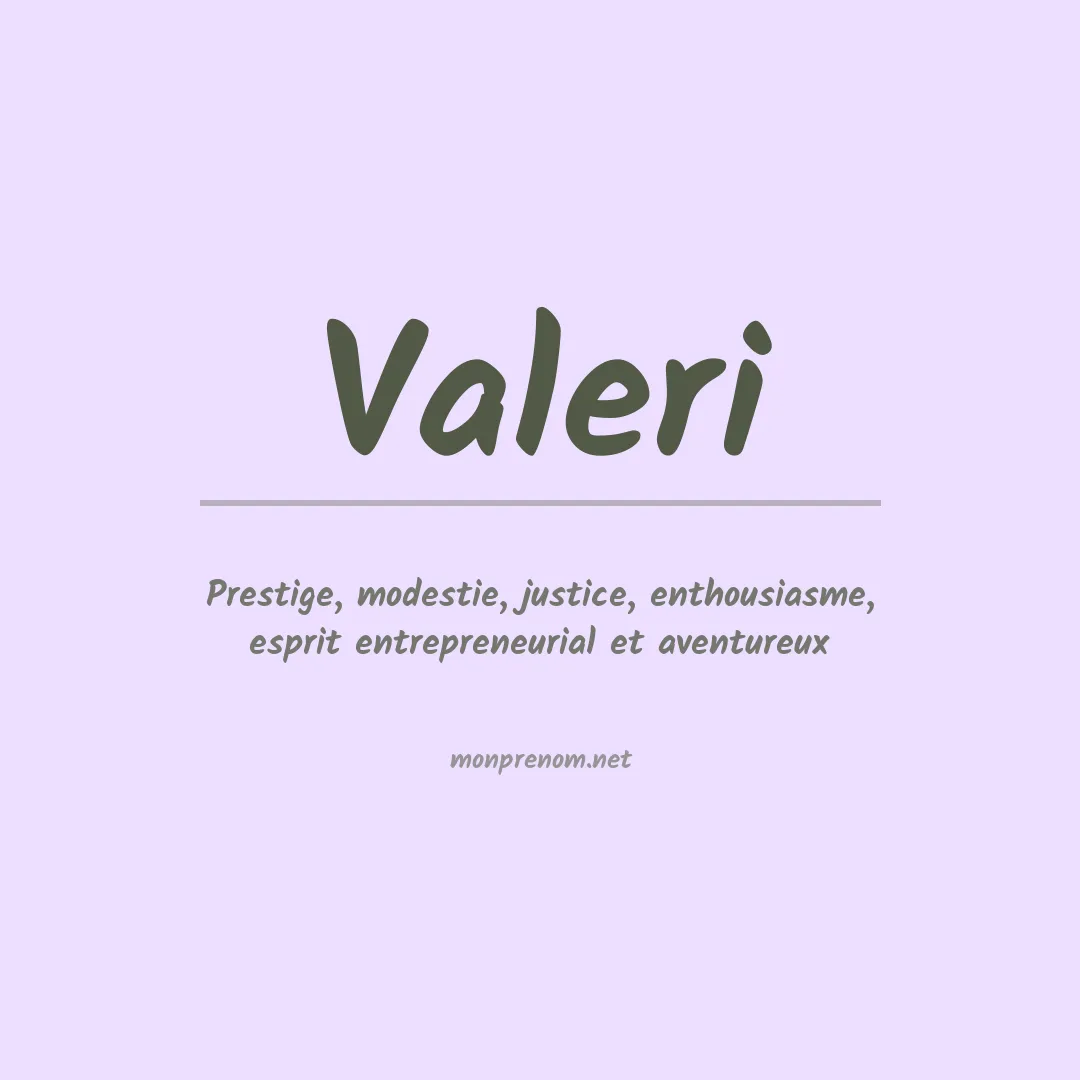 Prénom Valeri