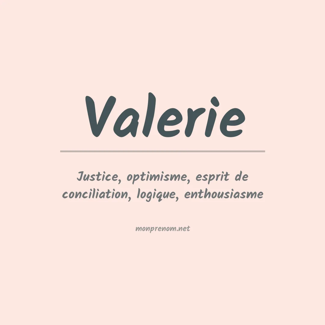 Prénom Valerie