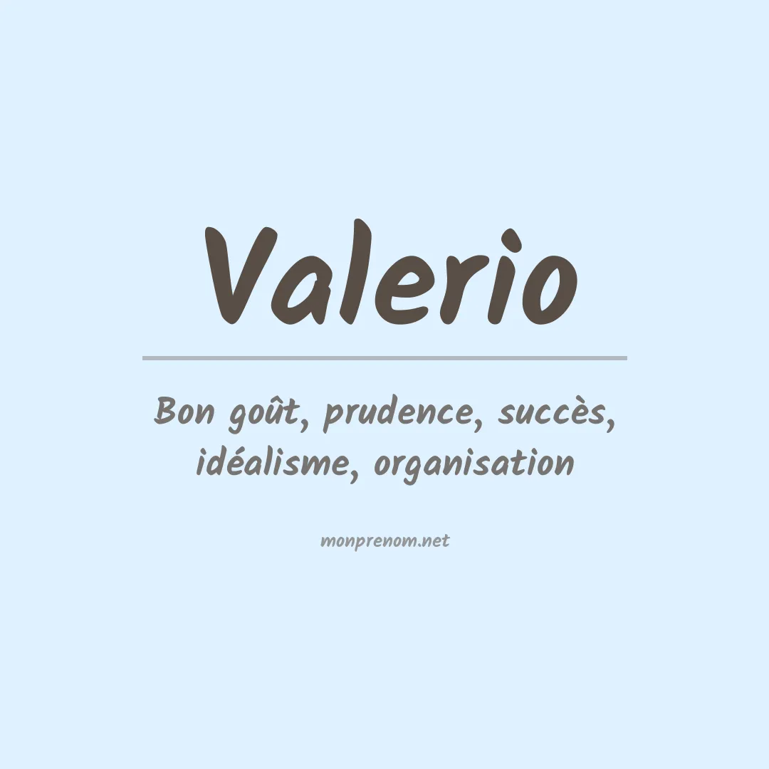 Prénom Valerio