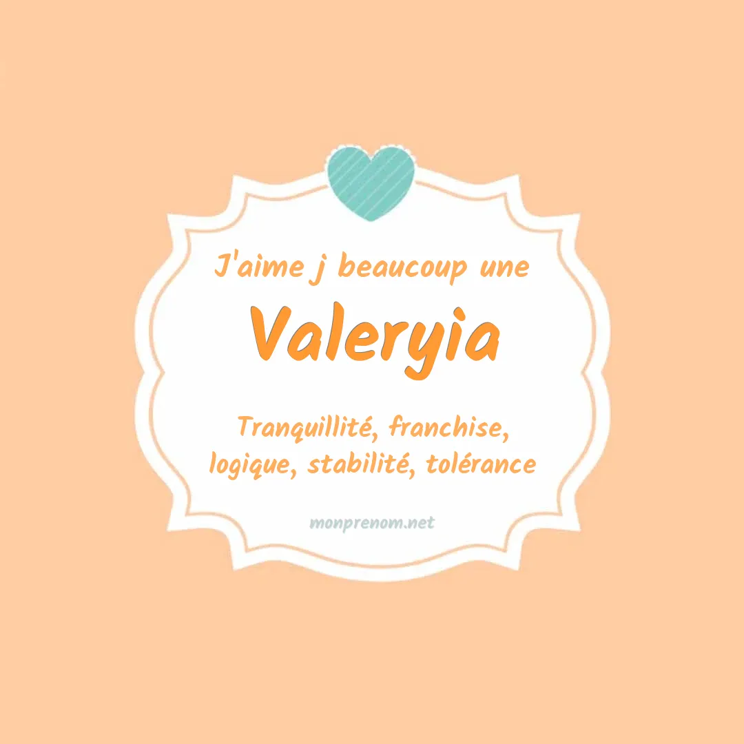 J'aime beaucoup Valeryia