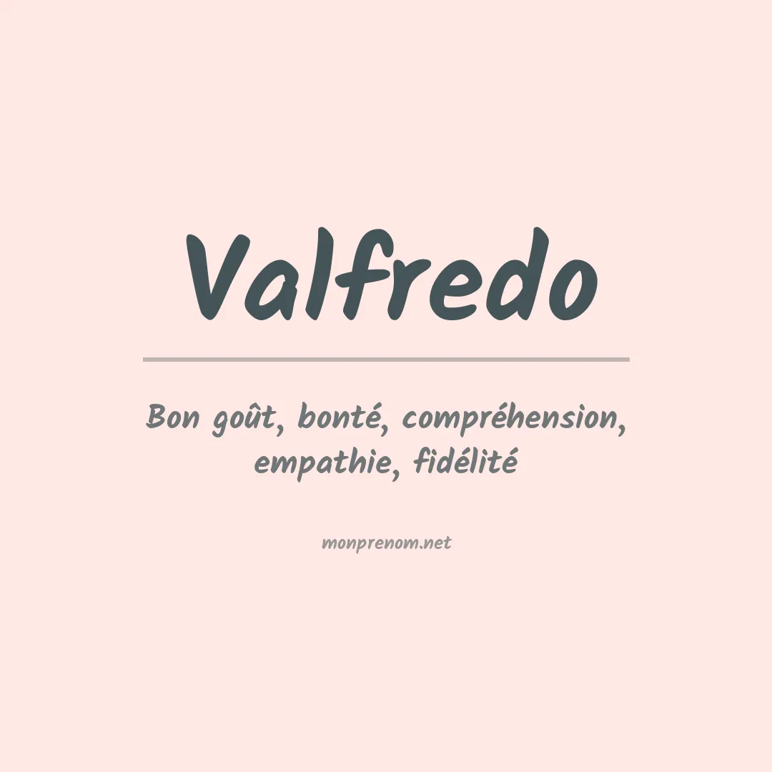 Prénom Valfredo