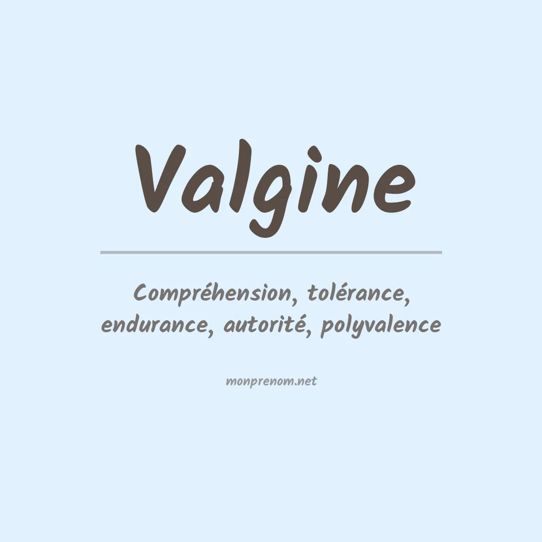 Signification du prénom Valgine