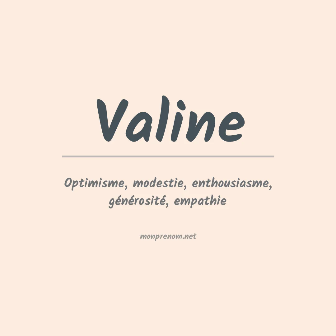 Prénom Valine