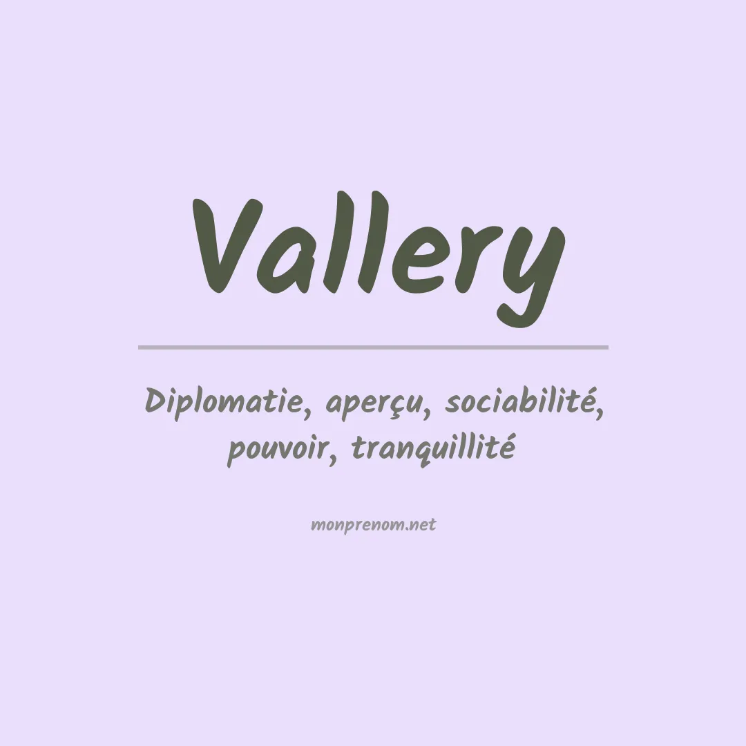 Prénom Vallery